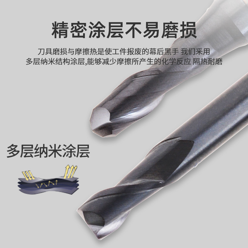 數控小徑長頸深溝刀 CNC鎢鋼塗層避空立銑刀 鋼件不鏽鋼鑄鐵專用